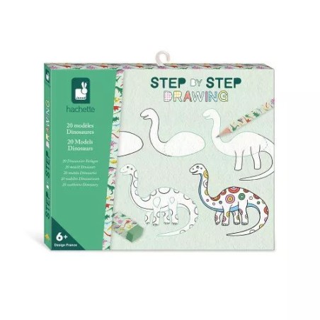 Step by step - 20 modèles dinosaures