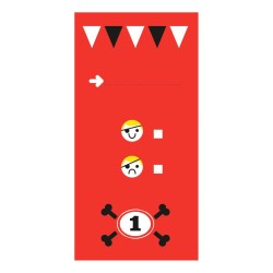 Cartons d'invitation pirates