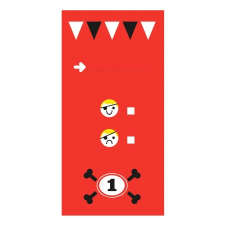 Cartons d'invitation pirates