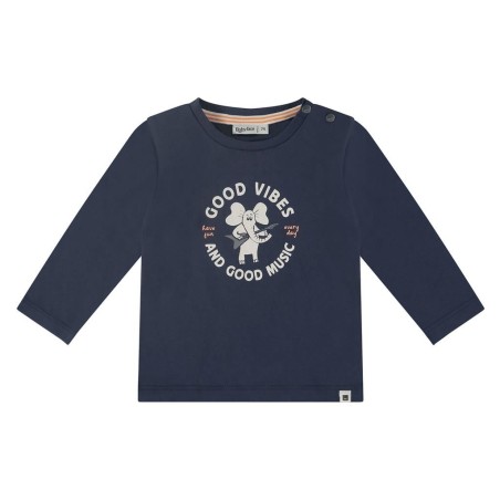 T-shirt LM - Elephant guitare - Indigo