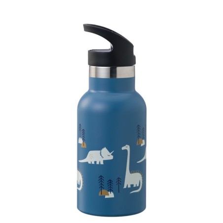 Gourde isotherme 2 bouchons - 350ml - Dino