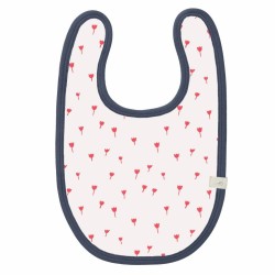 Bavoir en coton - Tulip red