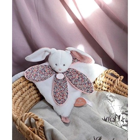 Doudou pétale - Lapin Rose