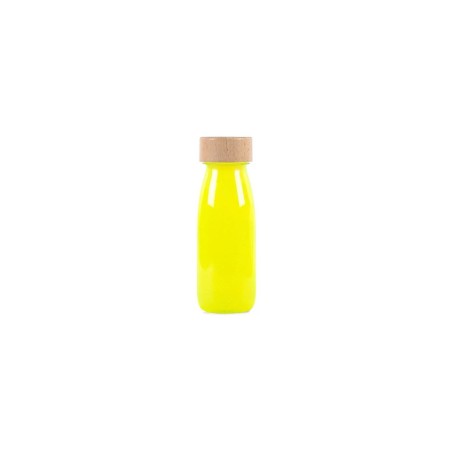 Bouteille sensorielle jaune fluo