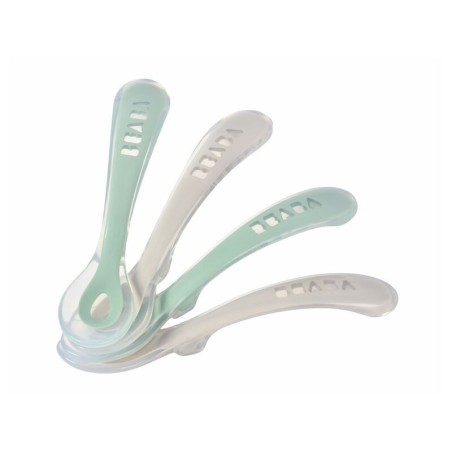 Lot de 4 cuillères 2ème âge silicone