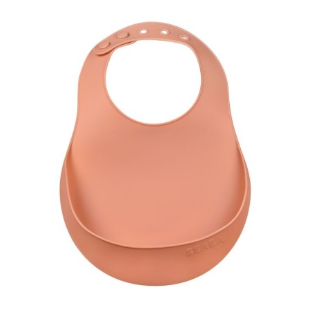 Bavoir en silicone - Terracotta
