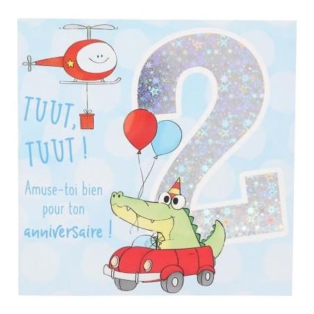 Carte musicale - 2 ans - Bleu