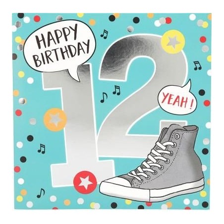 Carte musicale - 12 ans - Bleu
