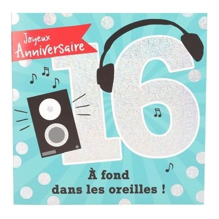 Carte musicale - 16 ans