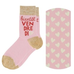 Chaussettes "Bientôt vendredi"