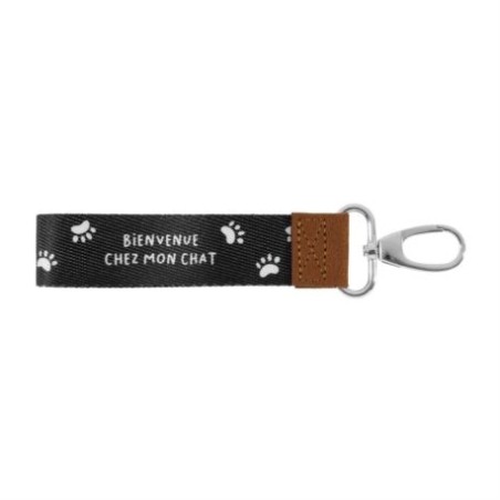 Porte-clés - Bienvenue chez mon chat