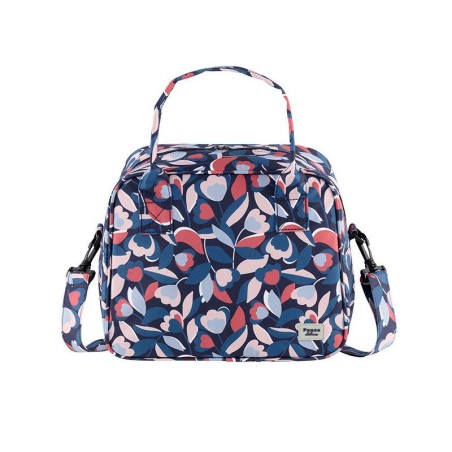 Sac a lunch isotherme GIVRAIS (+ bandouliere) - Tulipes bleues