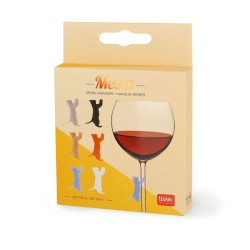 Marque-verres en silicone -...