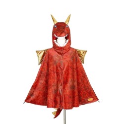 Cape dragon rouge - 4-7 ans