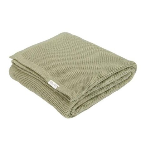 Couverture en tricot 70x100cm - Pure Olive