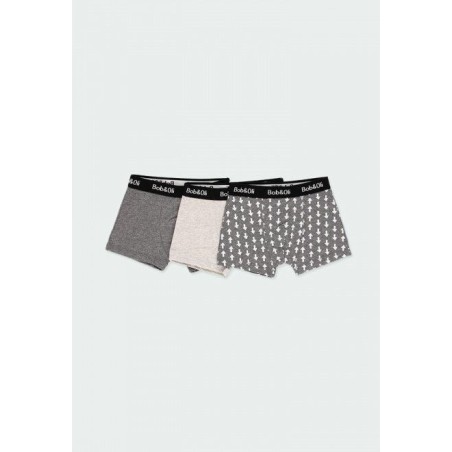 Pack de 3 boxers - Gris