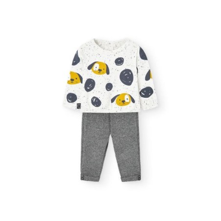 Pack en tricot bi matiere pour bébé