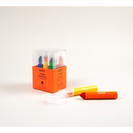 Feutres jumbo ultralavables - 9 couleurs