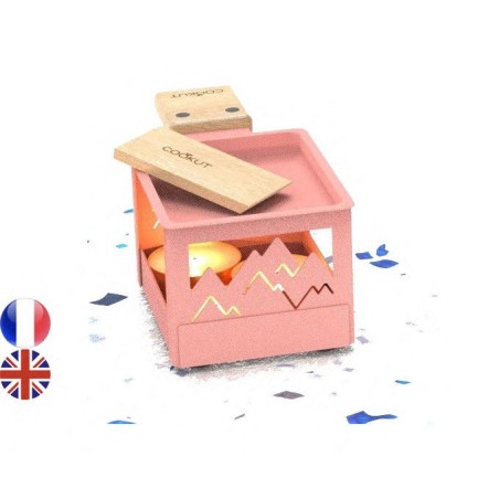Yeti - Raclette à la bougie pliable - Rose