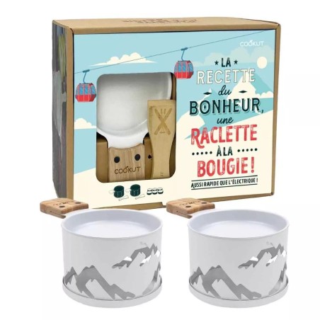 Raclette à la bougie pour 2 personnes - Montagne