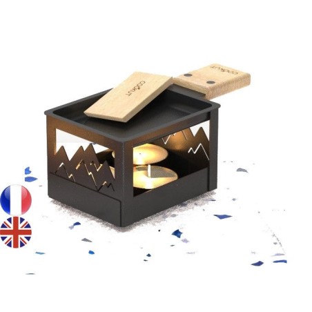 Yeti - Raclette à la bougie pliable - Noir