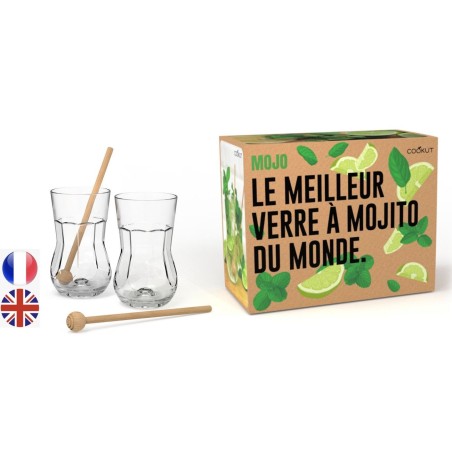 Le meilleur verre à mojito du monde - 2 verres et pilons
