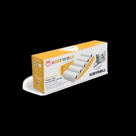 Kidyroll - Rouleaux de papier stickers pour imprimante thermique