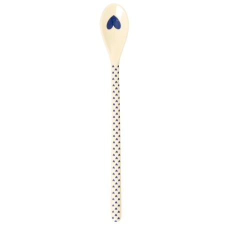 Grande cuillère en mélamine - Coeur bleu