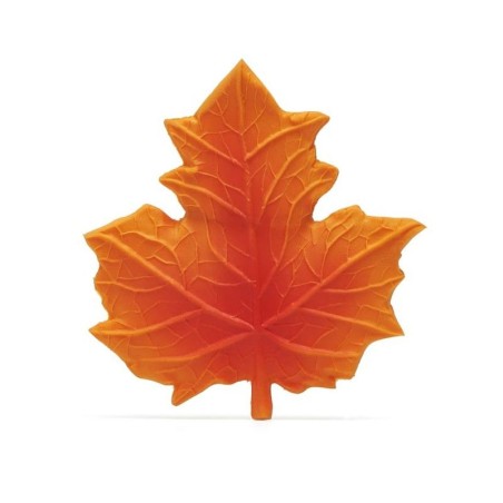Anneau de dentition en caoutchouc 100% naturel - Feuille erable