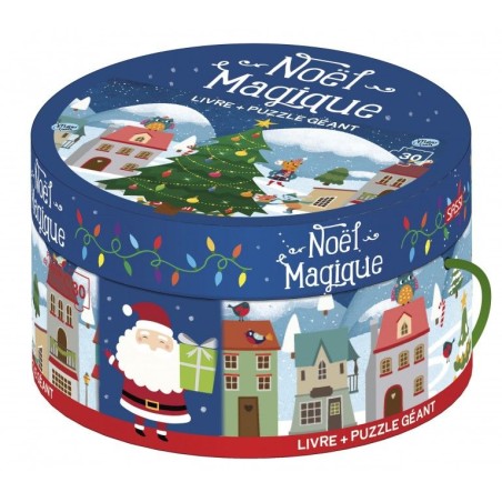 Noël magique - Livre + puzzle géant