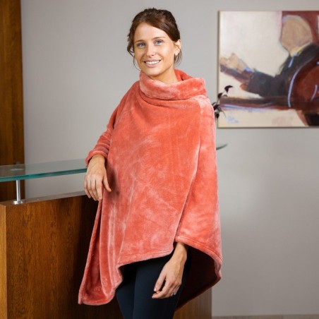 Poncho adulte - Rose
