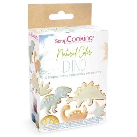 3 préparations colorantes d'origine naturelle - Dino