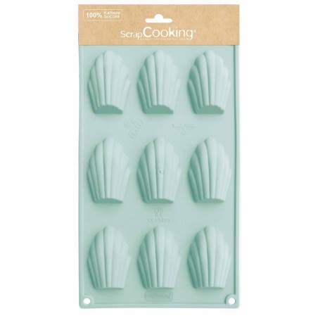 Moule en silicone - 9 madeleines