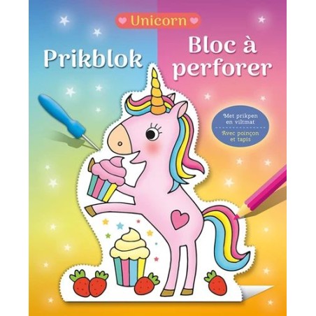 Bloc à perforer - Licornes