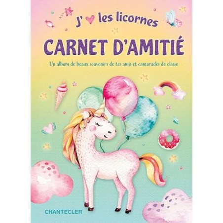 Carnet d'amitié - Licornes