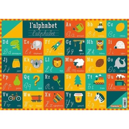 Sous-main d'apprentissage - L'alphabet