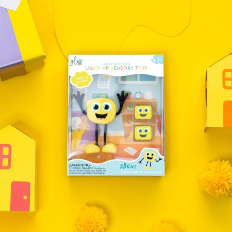 Cubes lumineux avec personnage - Alex