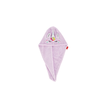 Serviette turban à cheveux - Licorne
