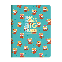 Cahier ligné - A5 - Panda roux