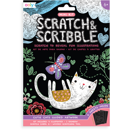Kit de cartes à gratter - Chat
