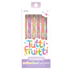6 stylos multicolores à...