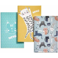 3 carnets Chats