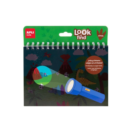Cherche et trouve avec lampe magique - Dinosaure