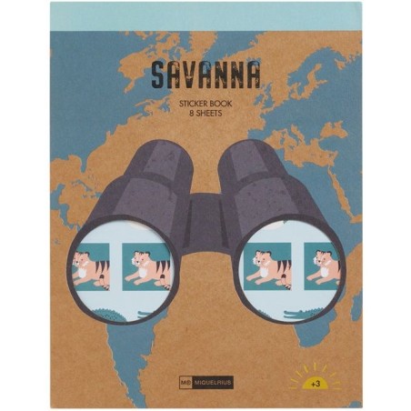 Carnet de stickers - Savane