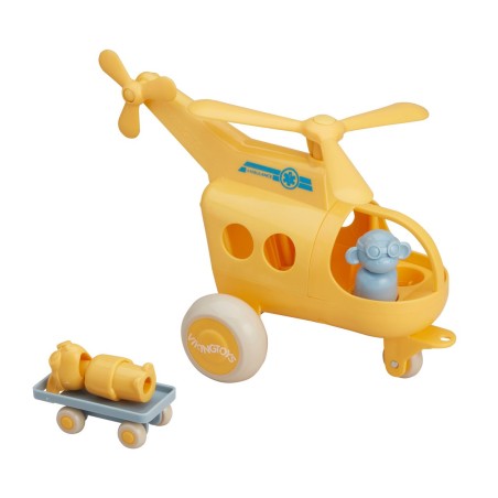 Helicopter ambulance avec 2 personnages
