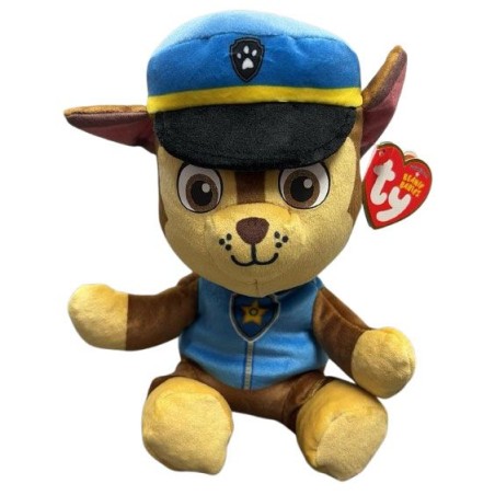 Peluche beanie babies - Pat Patrouille - Chase