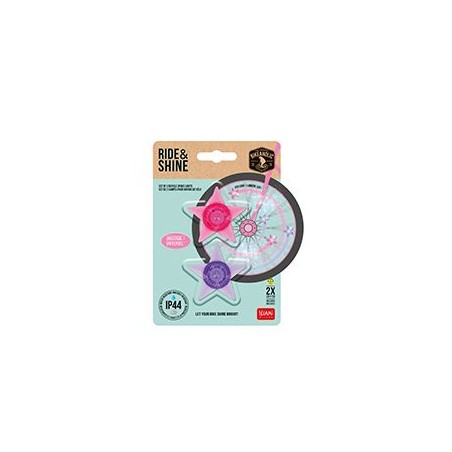 Set de 2 lampes "étoile" pour rayons de vélo