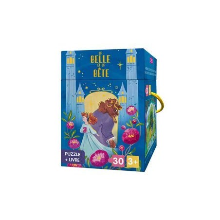 La belle et la Bête - Livre + puzzle 30 pcs