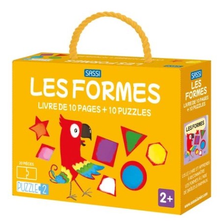Les formes - Livre de 10 pages + 10 puzzles