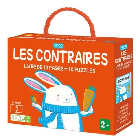 Les contraires - Livre de 10 pages + 10 puzzles